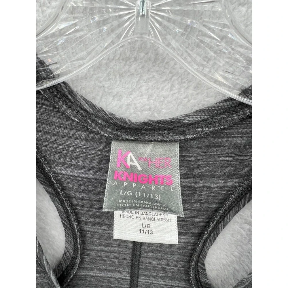 Michigan State Spartans Tank Top Shirt Women Large Gray Cotton Polyester MSU Top